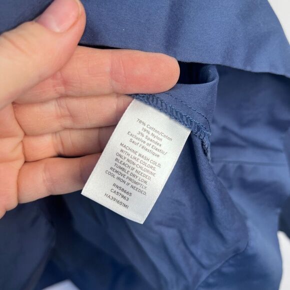 Halogen Scrunch Elastic Waist Peplum Dressy Statement Blouse Size MD Back Zip - Picture 7 of 9